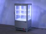 光る冷蔵ショーケース/LED冷蔵ガラスケース/冷蔵ビールケース/照明つきドリンクケース (63L)