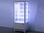 光る冷蔵ショーケース/LED冷蔵ガラスケース/冷蔵ビールケース/照明つきドリンクケース (98L)